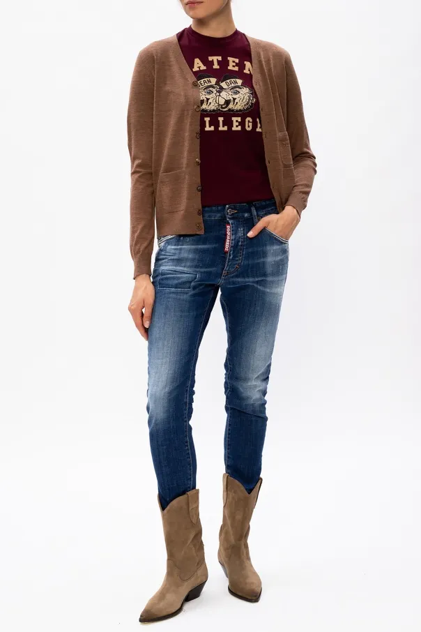 Skinny Cropped Distressed Jeans