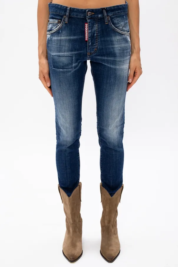 Skinny Cropped Distressed Jeans