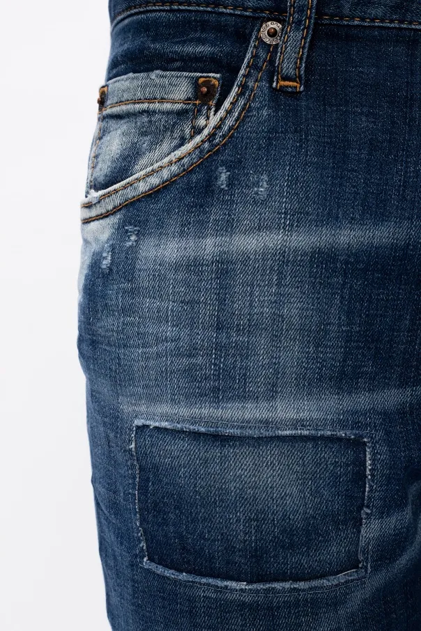 Skinny Cropped Distressed Jeans