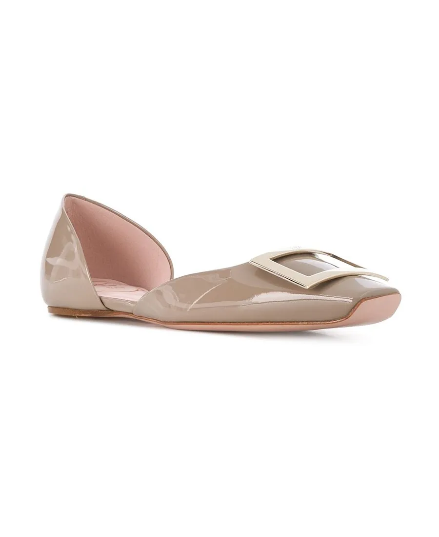 Patent-Leather Ballerina Shoes