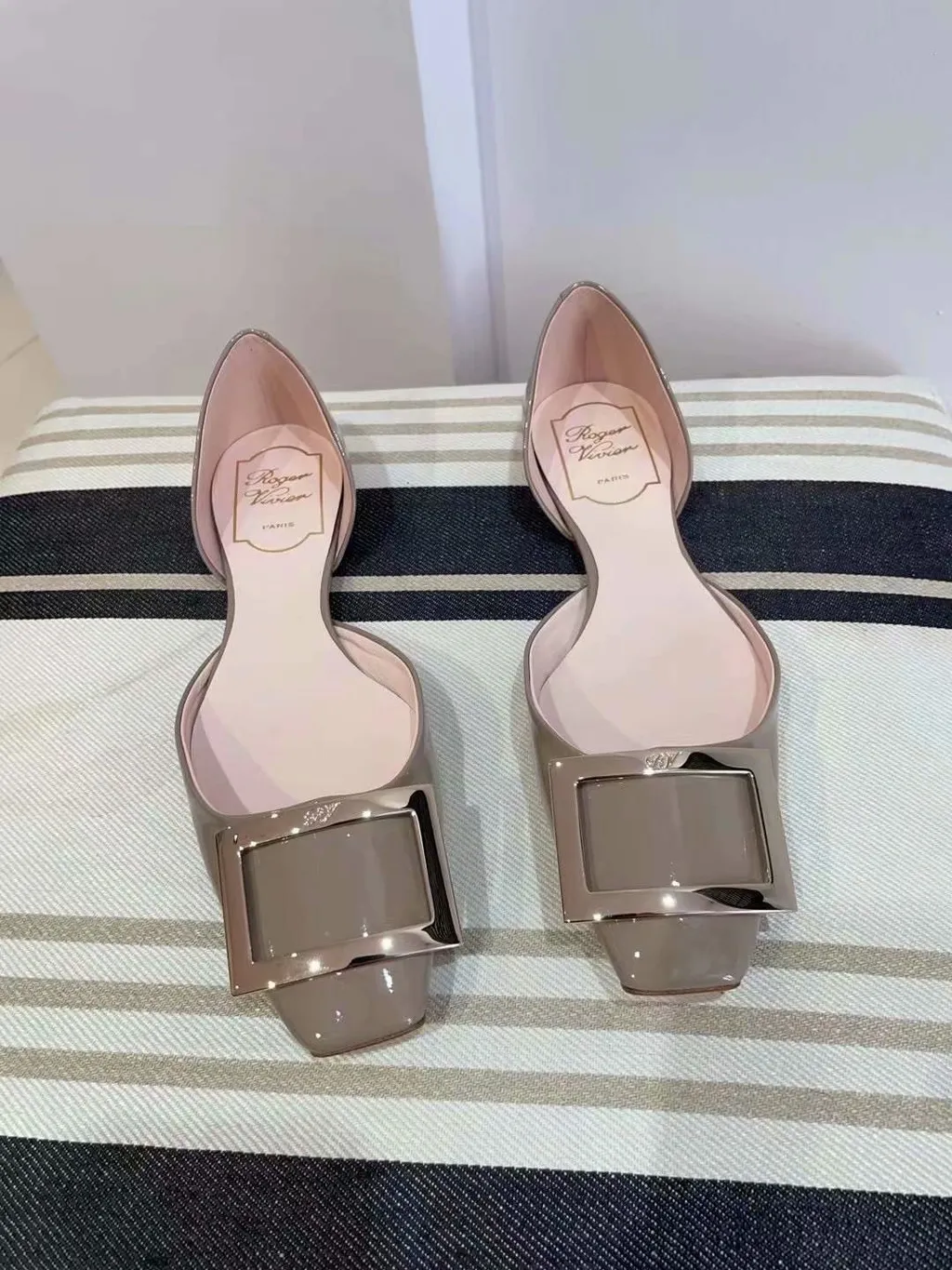 Patent-Leather Ballerina Shoes