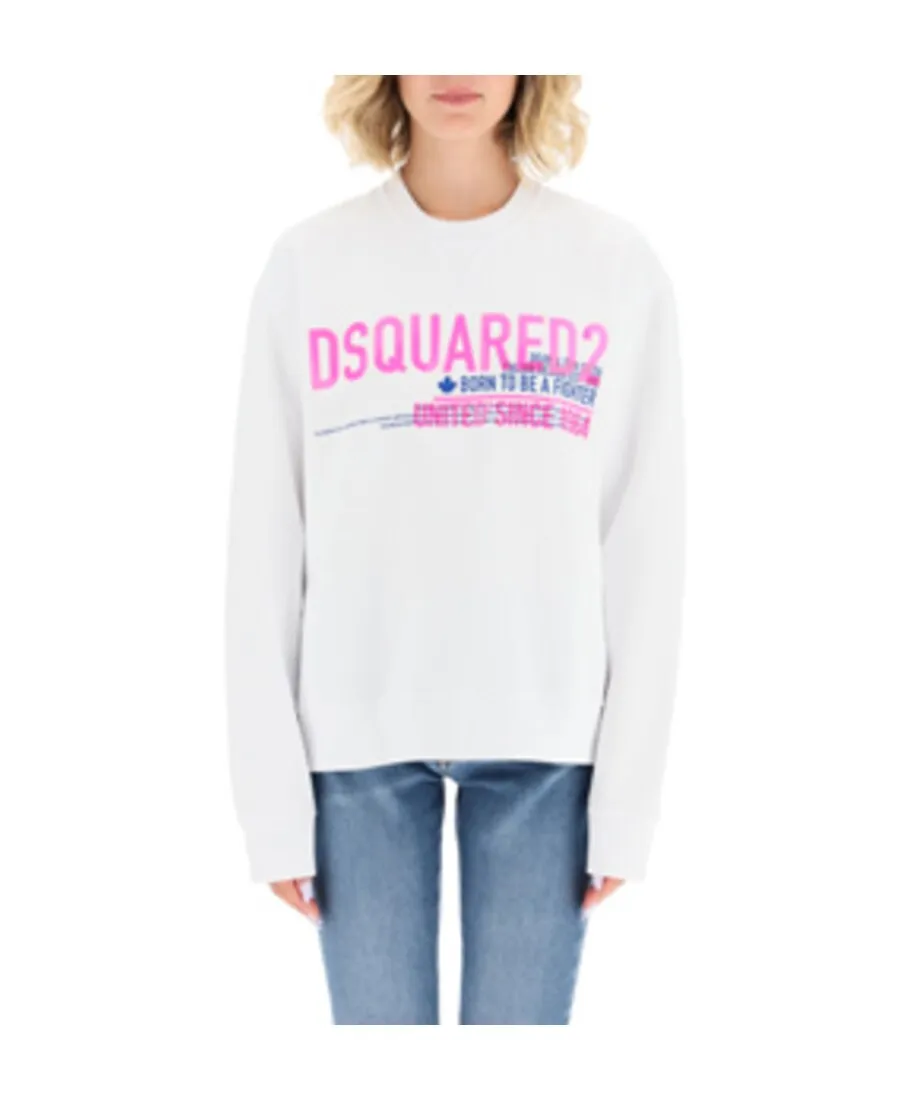 Dsquared2 Logo Print Crewneck Sweatshirt