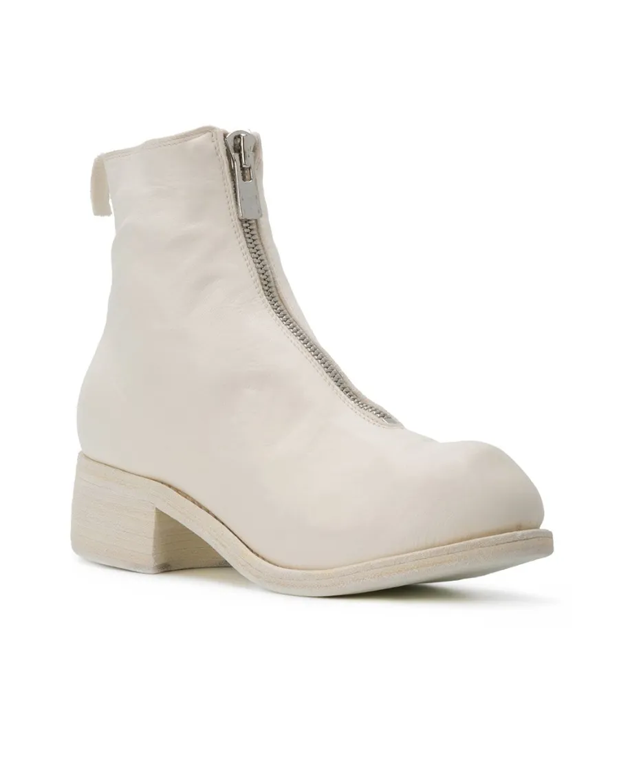 Cracked-Effect Ankle Boots
