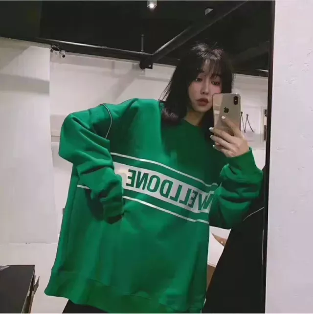 Printed Logo Sports Sweater