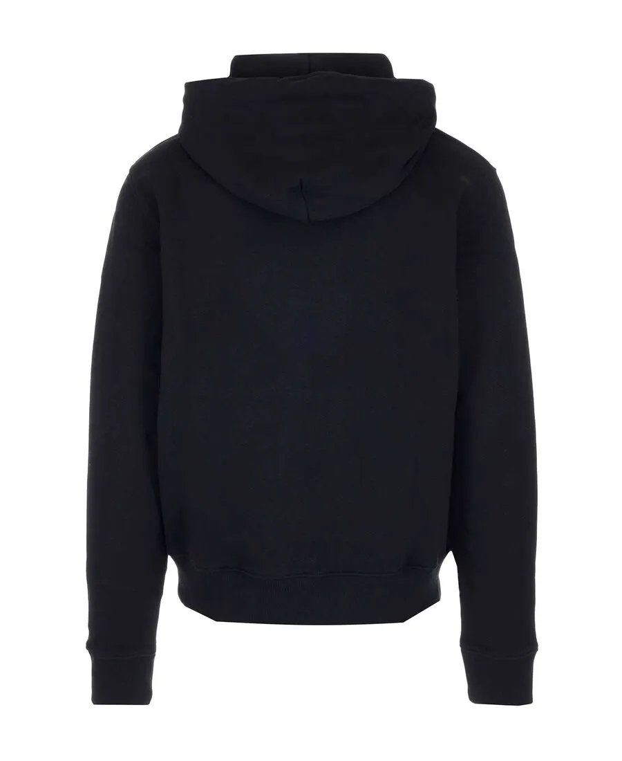 Black Logo Hooded Sweater