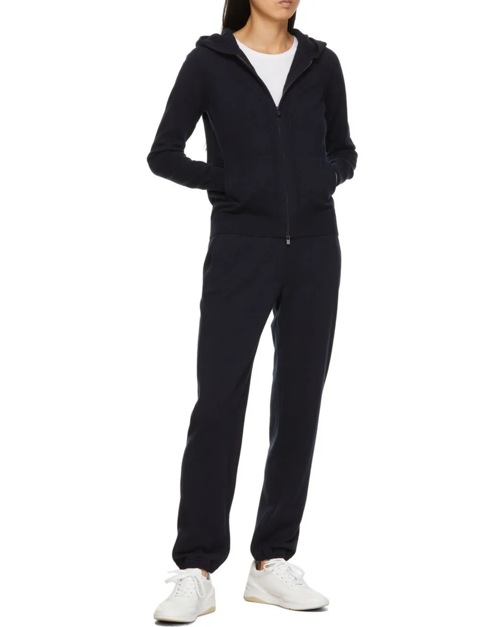 Loro Piana Zipped Knitted Hoodie