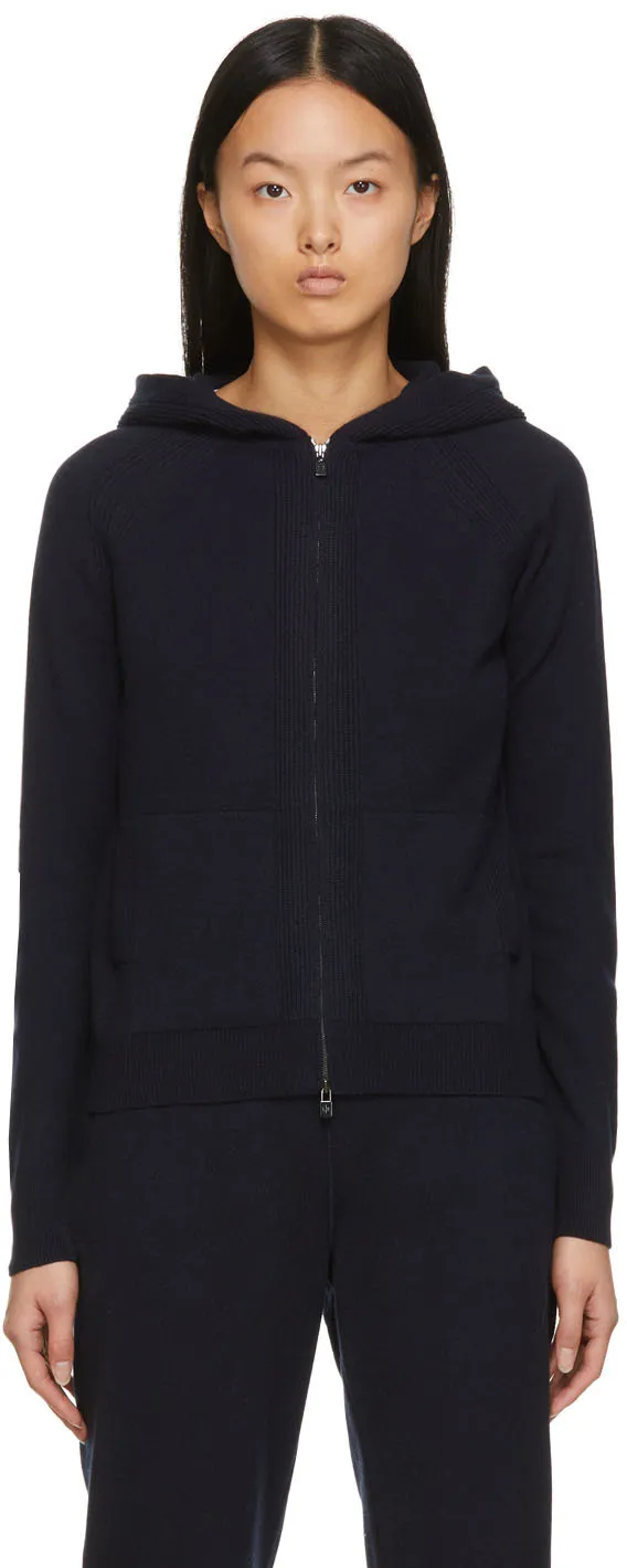 Loro Piana Zipped Knitted Hoodie