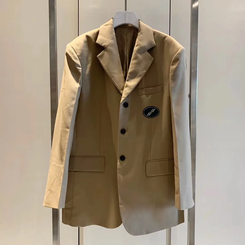 Logo Patch Suit Jacket