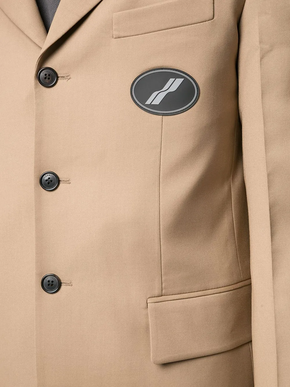 Logo Patch Suit Jacket