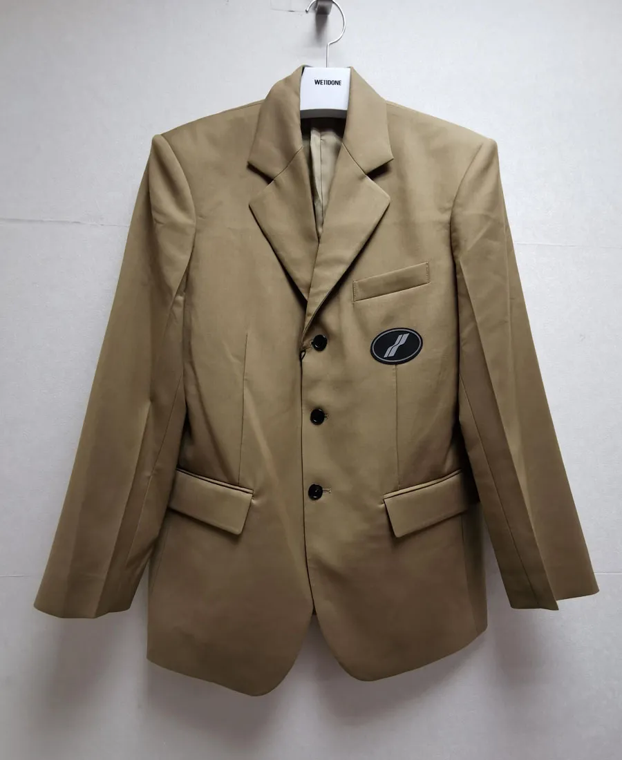 Logo Patch Suit Jacket