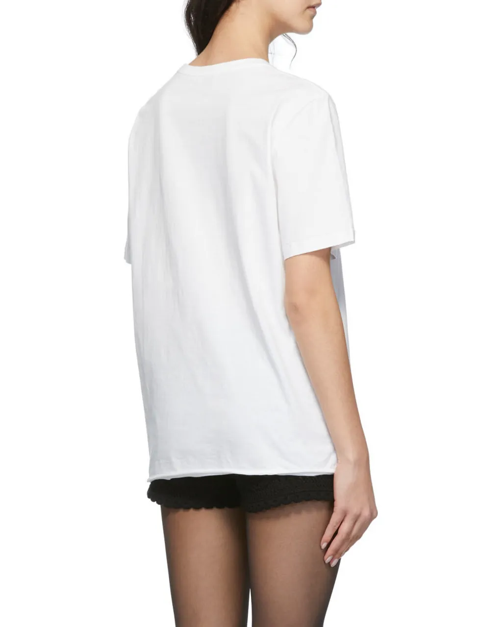 Saint Laurent Logo Printed Crewneck T-Shirt
