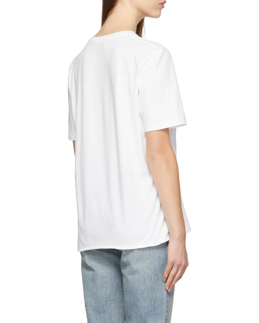 Saint Laurent Logo Printed Crewneck T-Shirt