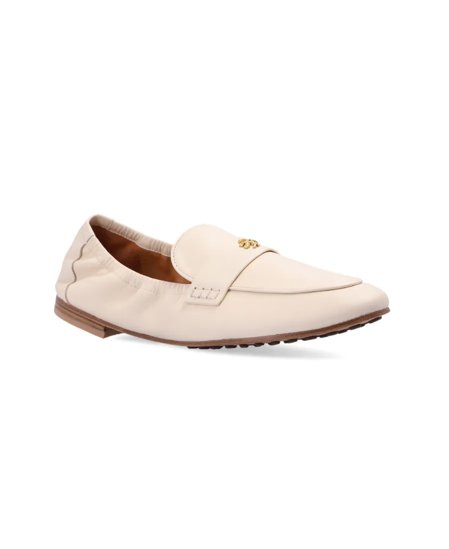 Tory Burch Logo-Plaque Slip-On Ballet Loafers