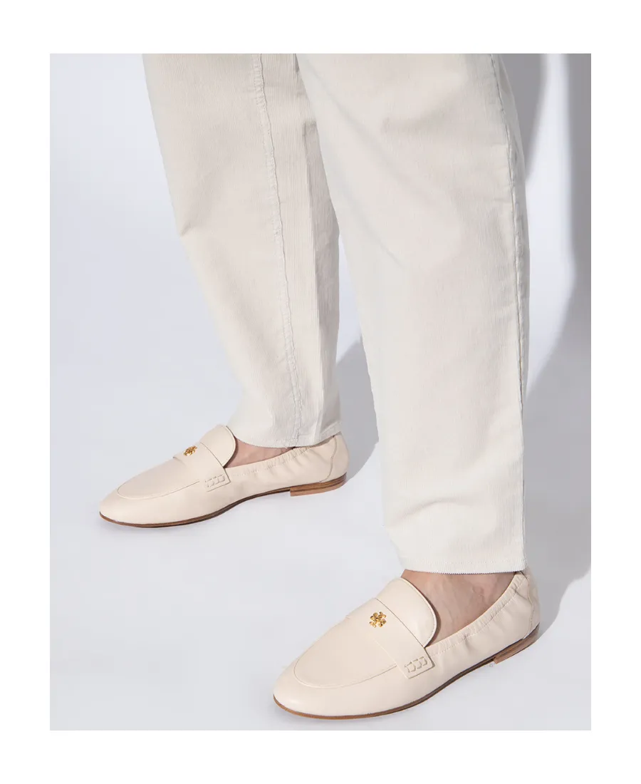 Tory Burch Logo-Plaque Slip-On Ballet Loafers