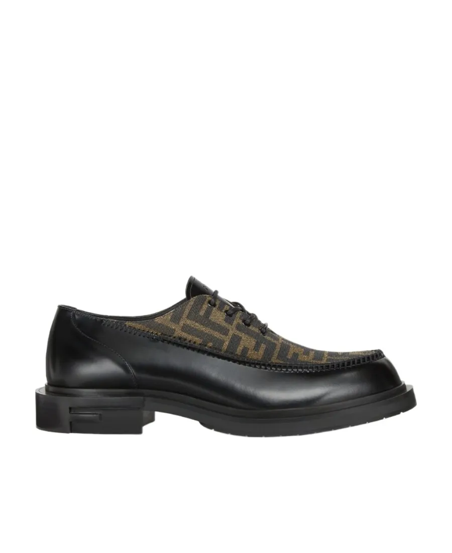 Fendi Ff Jacquard Lace-Up Shoes
