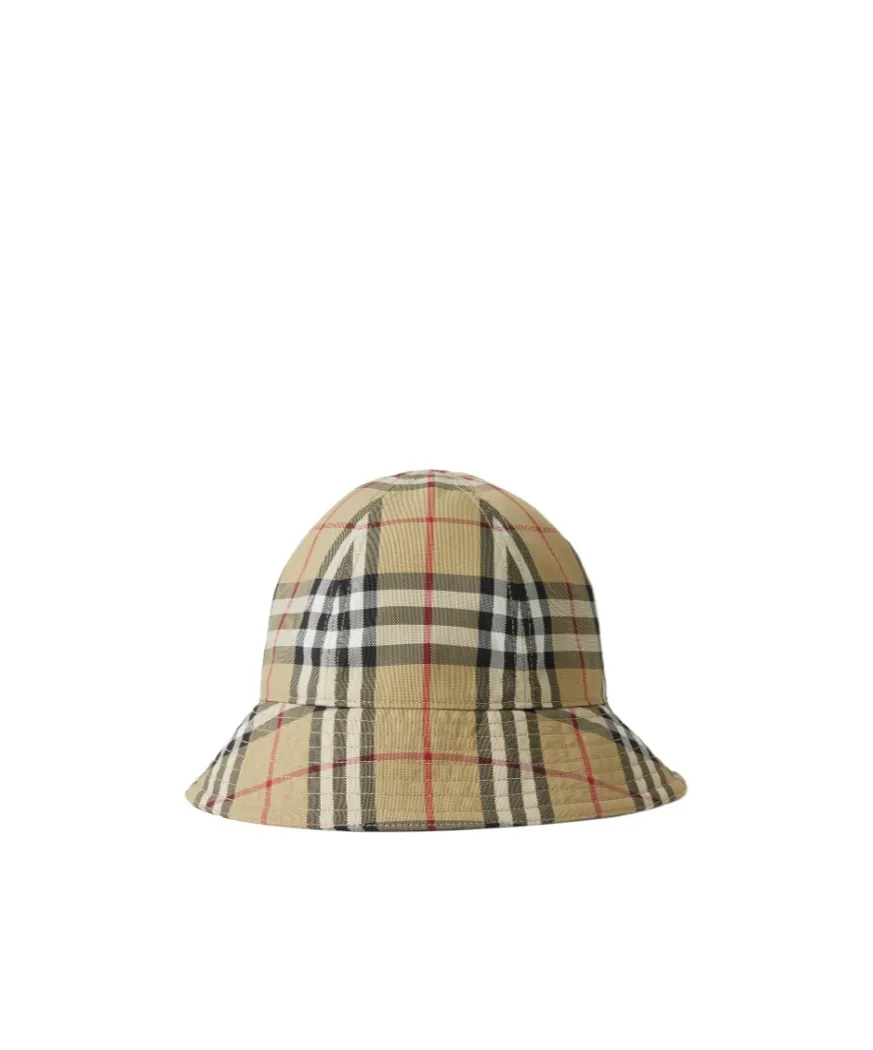 Burberry Vintage Check Dropped Brim Bucket Hat