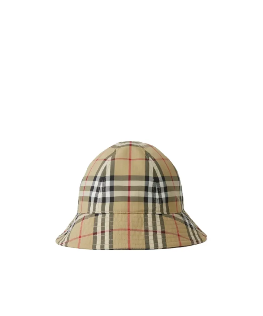Burberry Vintage Check Dropped Brim Bucket Hat