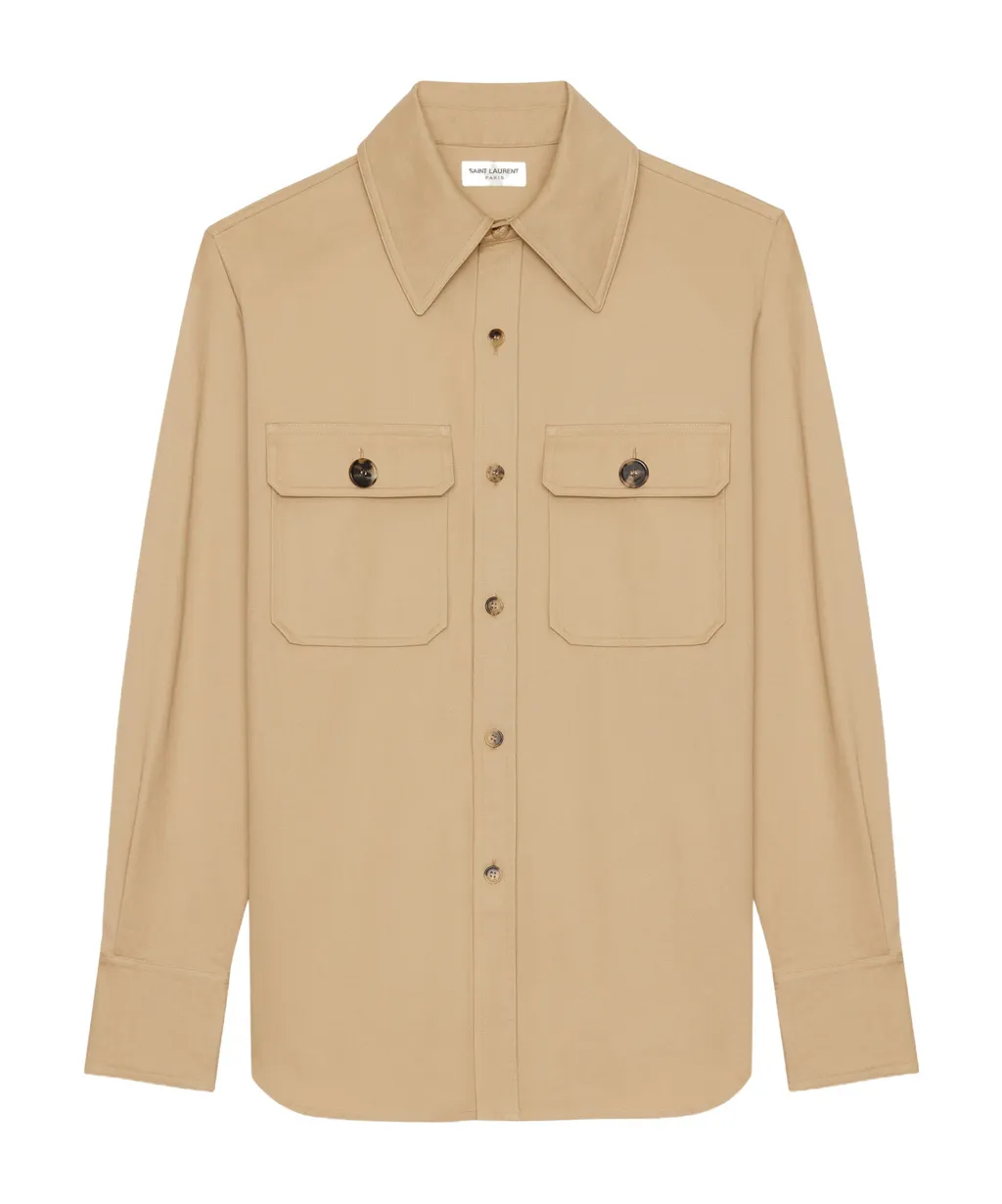 Saint Laurent Oversized Belted Shirt