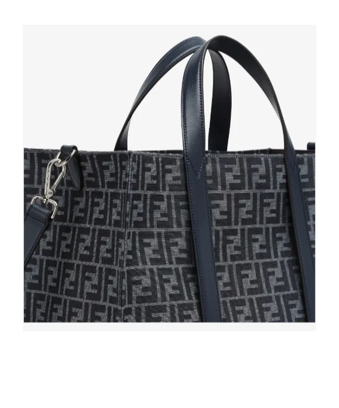 Fendi Ff Jacquard Top Handle Bag