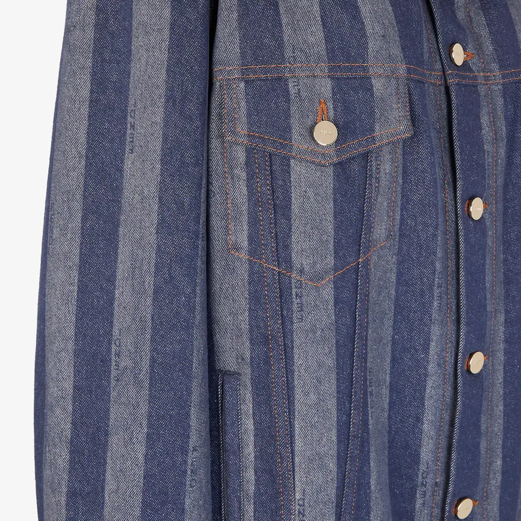 Fendi Striped Button-Up Jacket