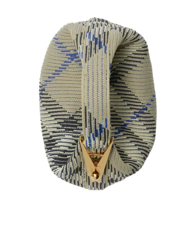 Burberry Mini Peg Checked Top Handle Bag