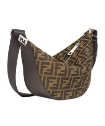 Fendi Ff Jacquard Melon Small Shoulder Bag