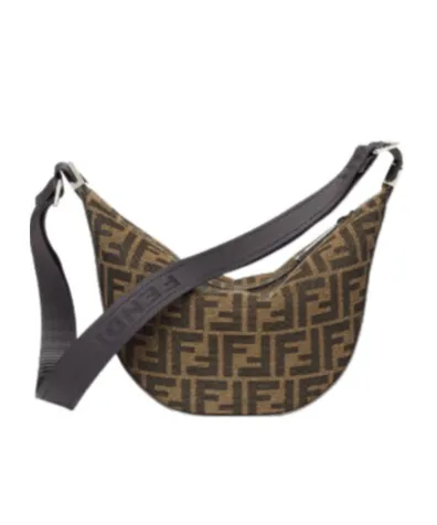 Fendi Ff Jacquard Melon Small Shoulder Bag