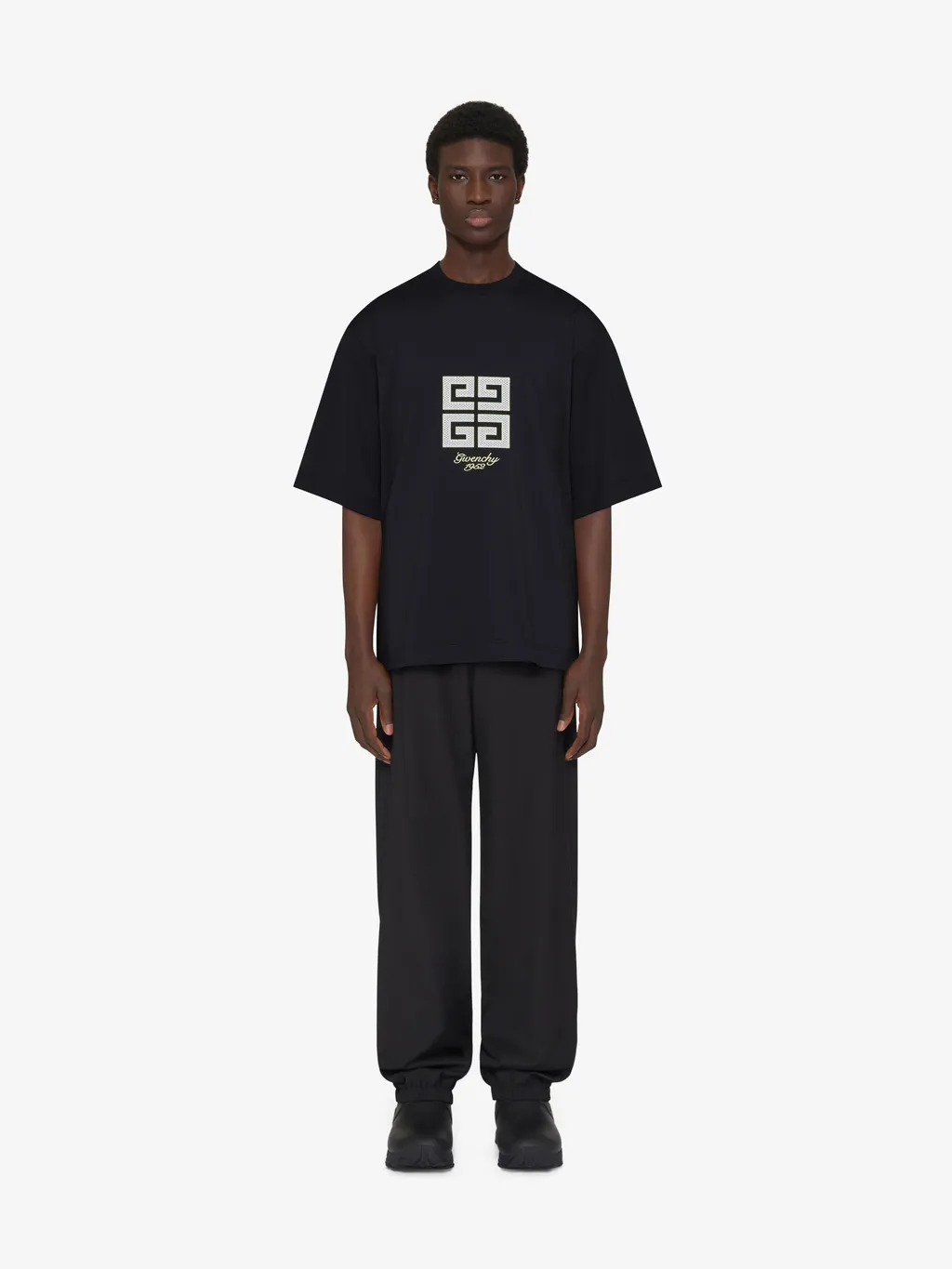 Givenchy 4G Embroidered Crewneck T-Shirt