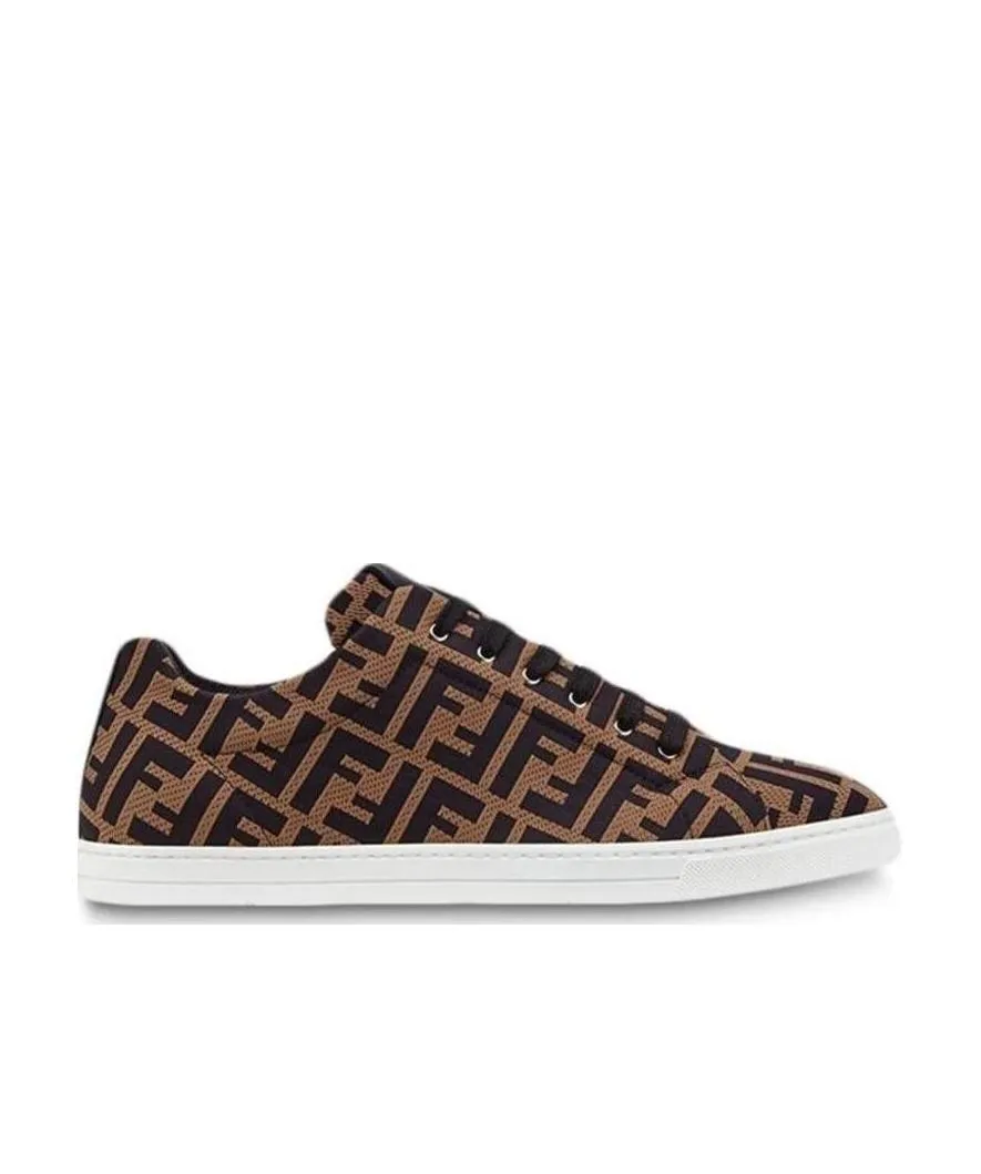 Fendi Ff Logo Low-Top Sneakers