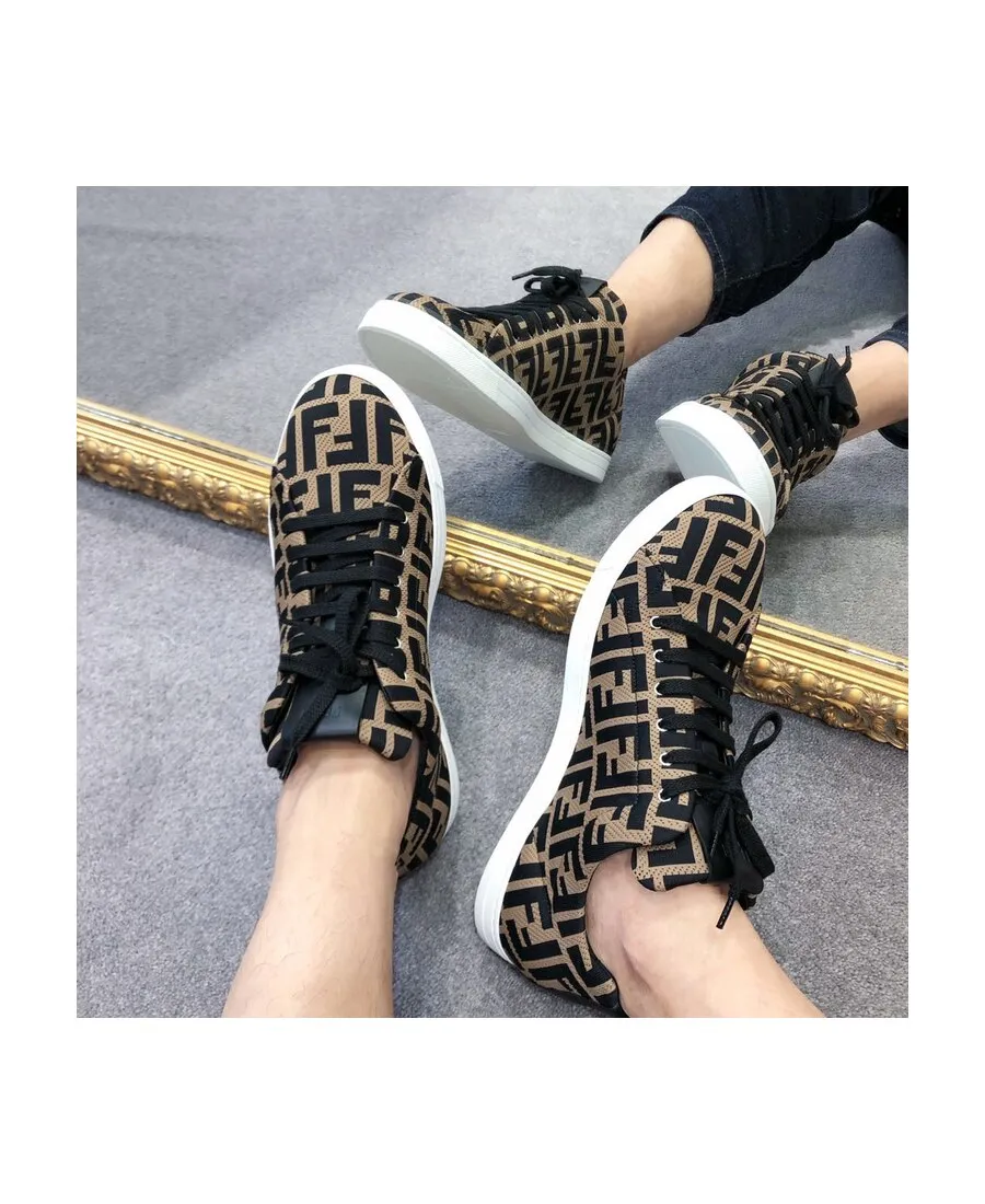 Fendi Ff Logo Low-Top Sneakers