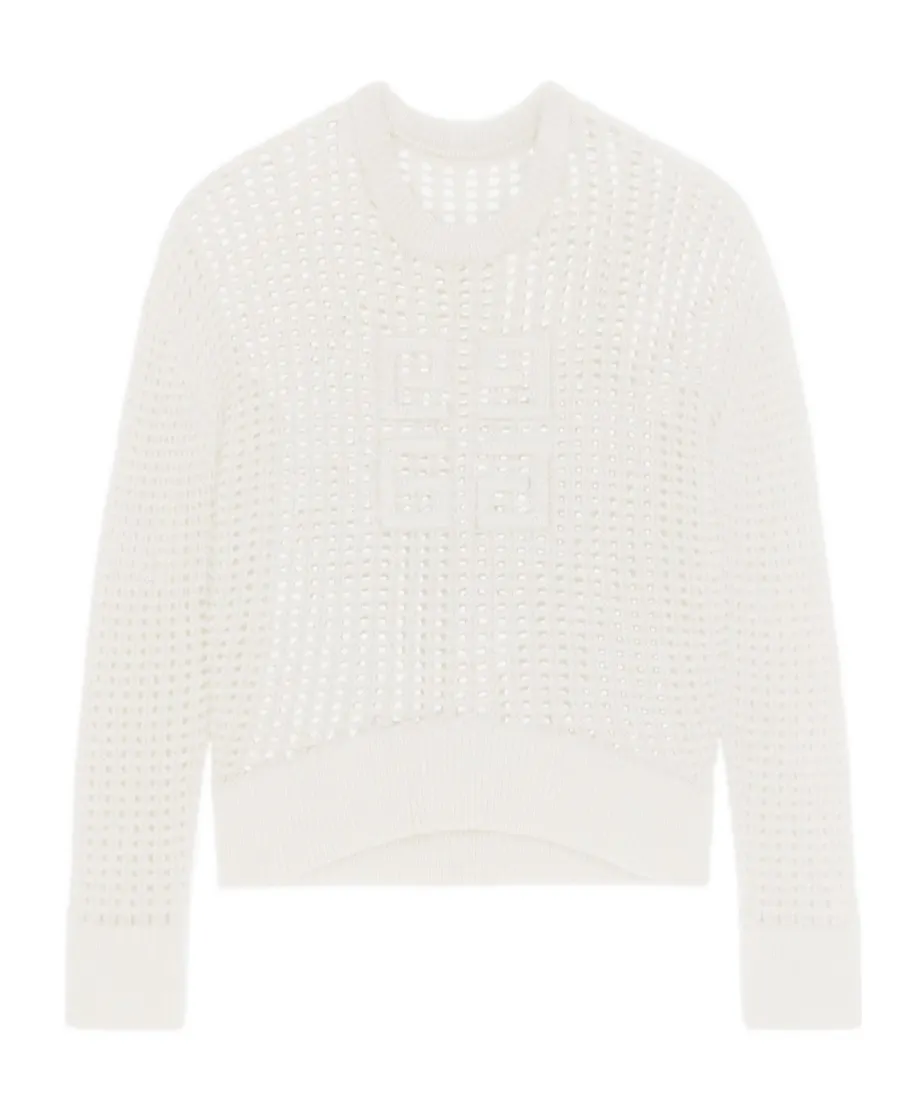 Givenchy 4G Motif Crochet Knit Jumper