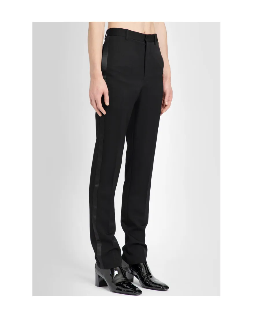 Saint Laurent Straight-Leg Knitted Trousers