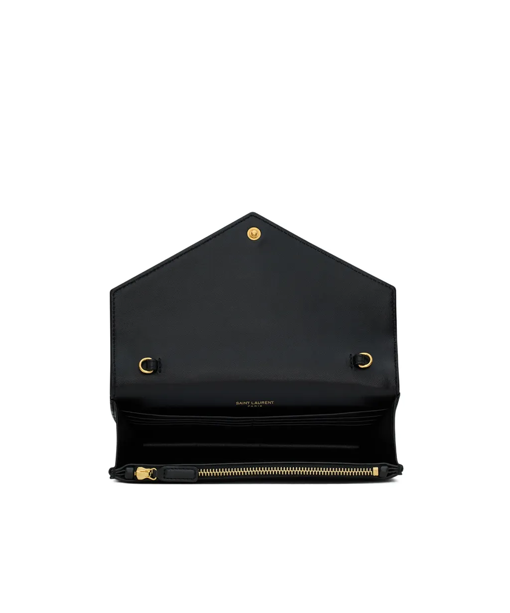 Saint Laurent Envelope Cassandre Chain Wallet