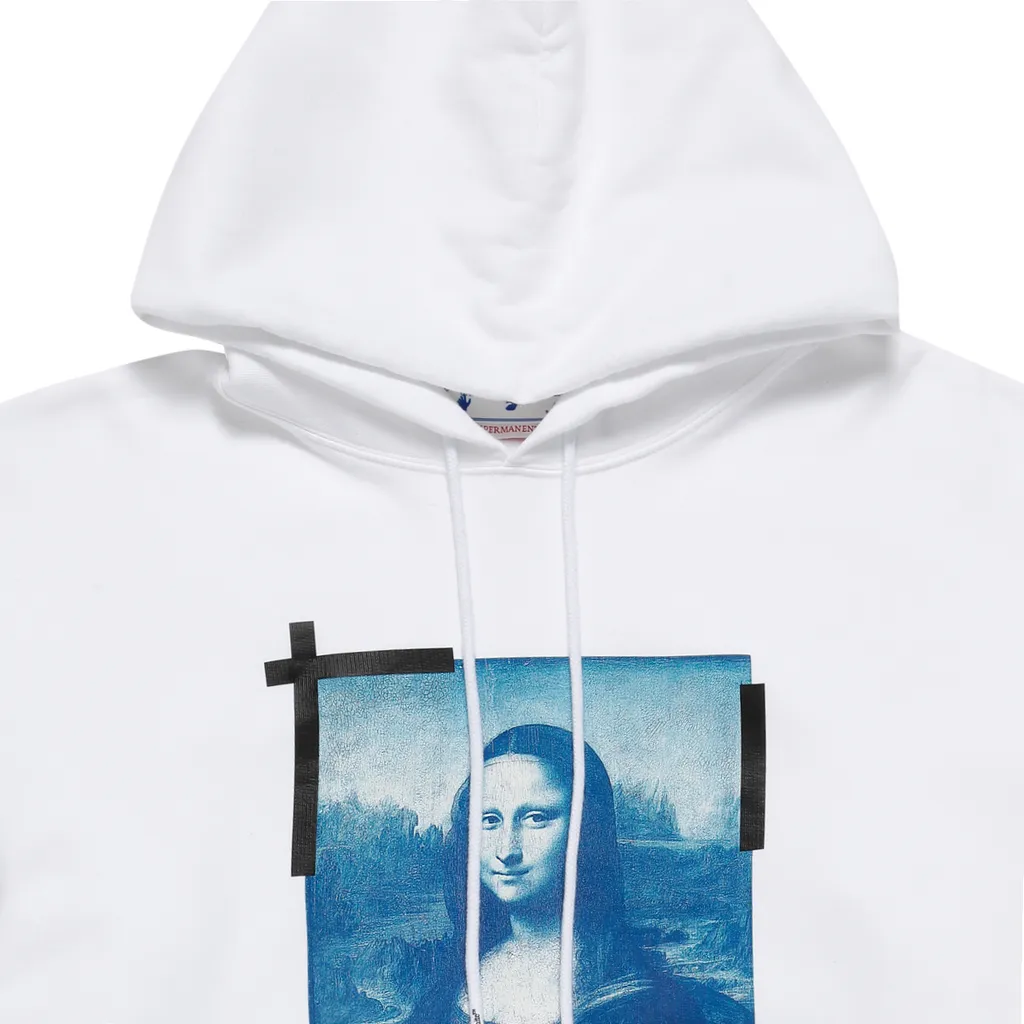 Off-White Monalisa Print Drawstring Hoodie