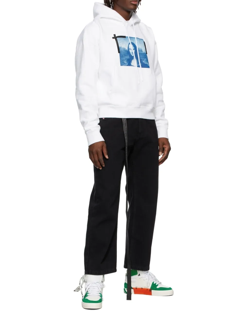 Off-White Monalisa Print Drawstring Hoodie