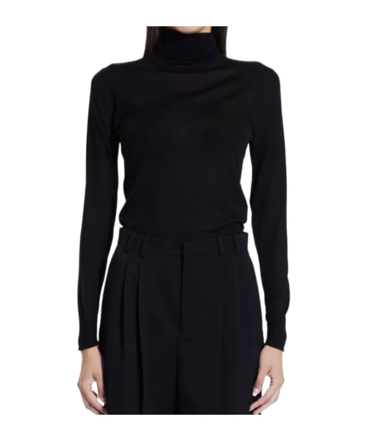 Saint Laurent Cassandre Turtleneck Long-Sleeved Jumper