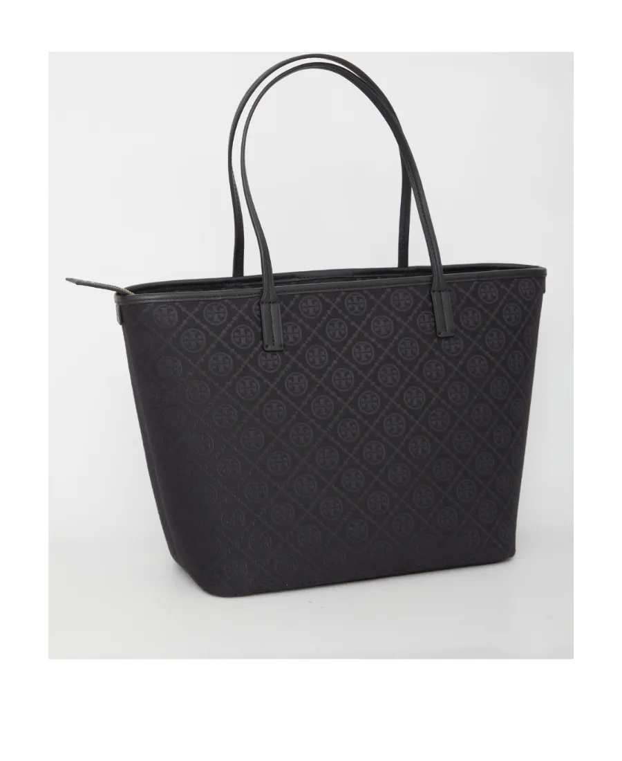 Tory Burch T Monogram Zip-Up Tote Bag