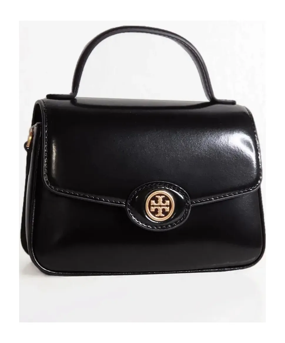 Tory Burch Small Robinson Spazzolato Top-Handle Bag