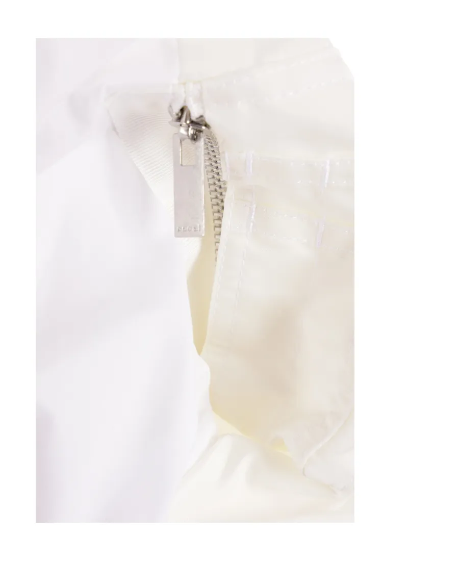 Sacai Short Puff Sleeved Mini Shirt Dress