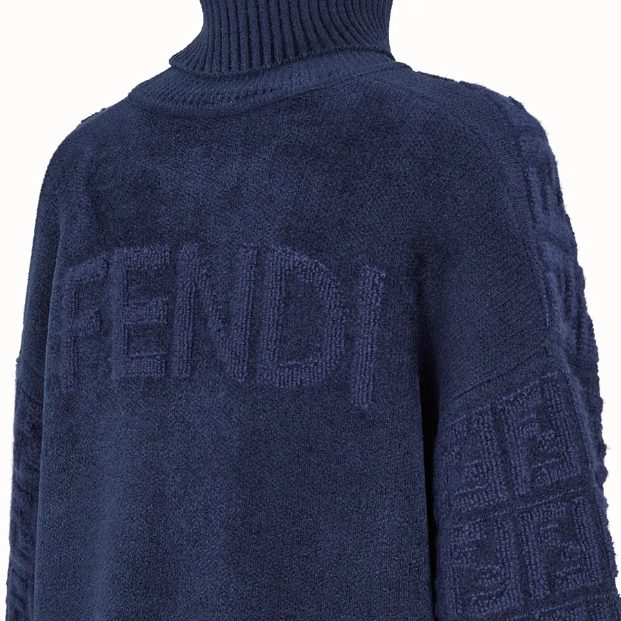 Knitted Ff Motif Patterned Sweater