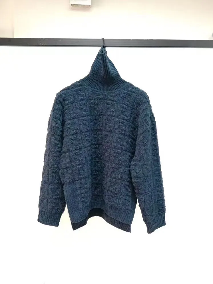 Knitted Ff Motif Patterned Sweater