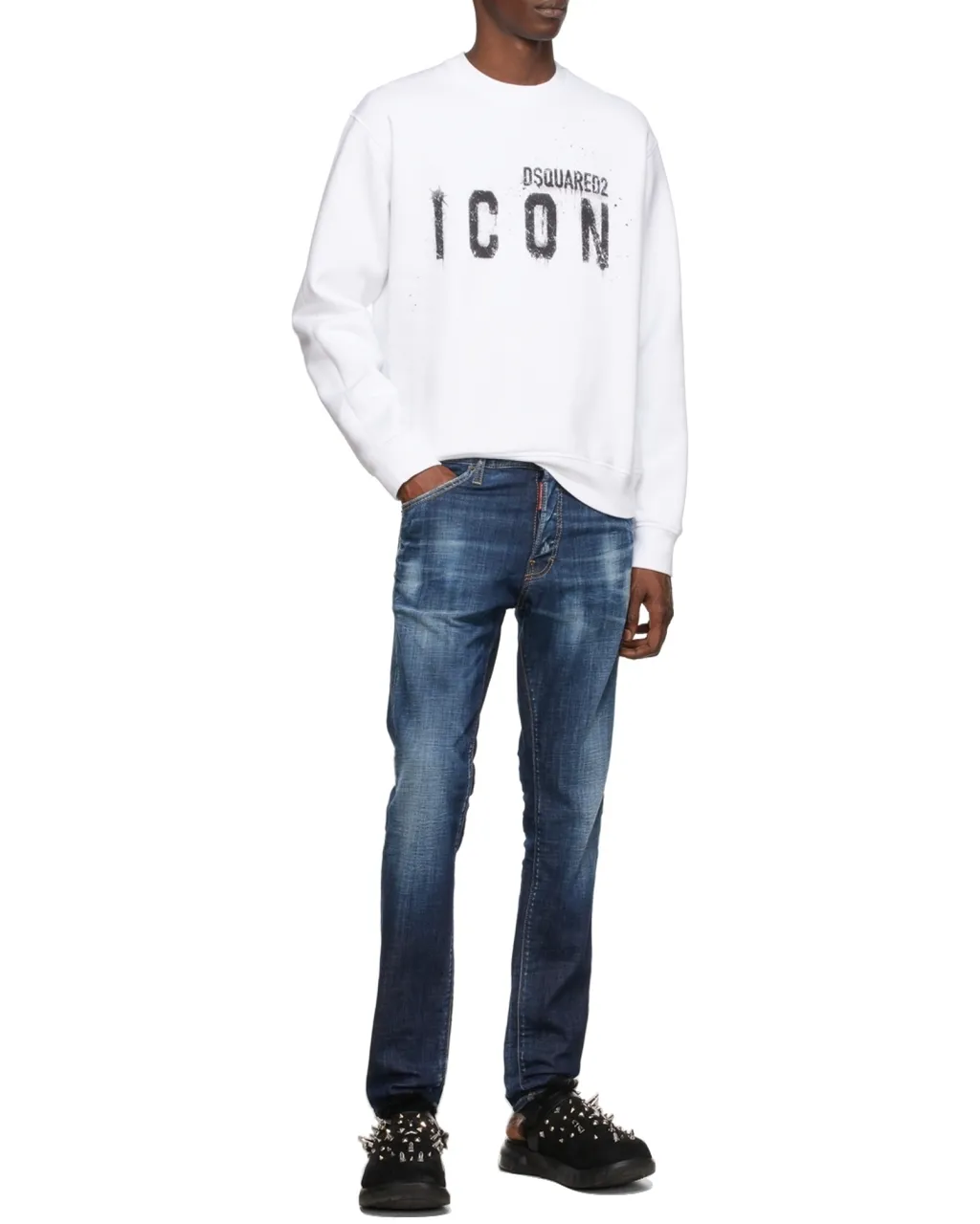 Dsquared2 Faded Effect Skinny Jeans