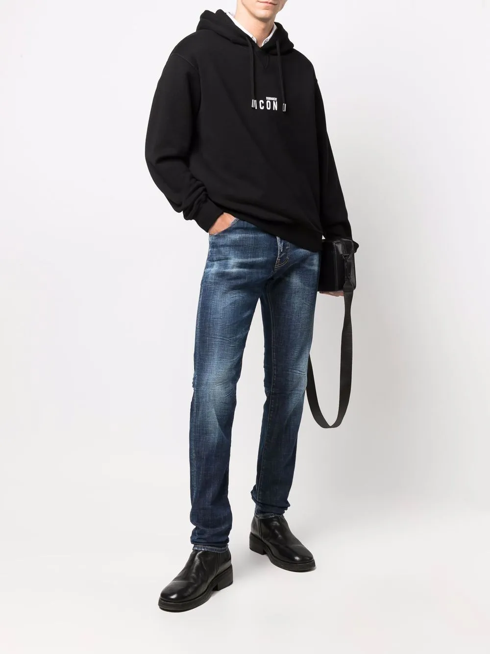 Dsquared2 Faded Effect Skinny Jeans