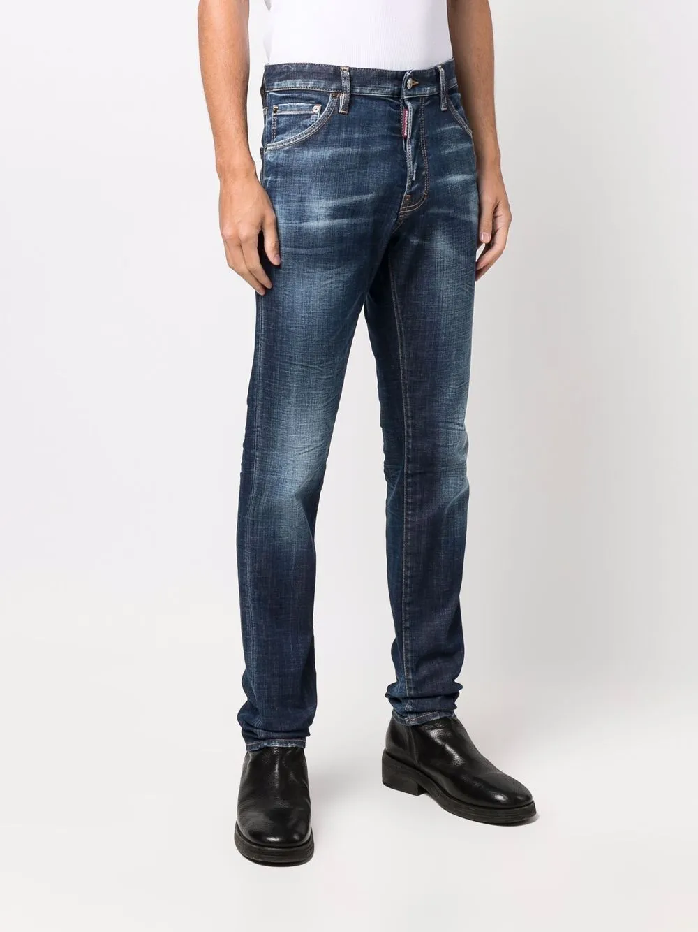 Dsquared2 Faded Effect Skinny Jeans