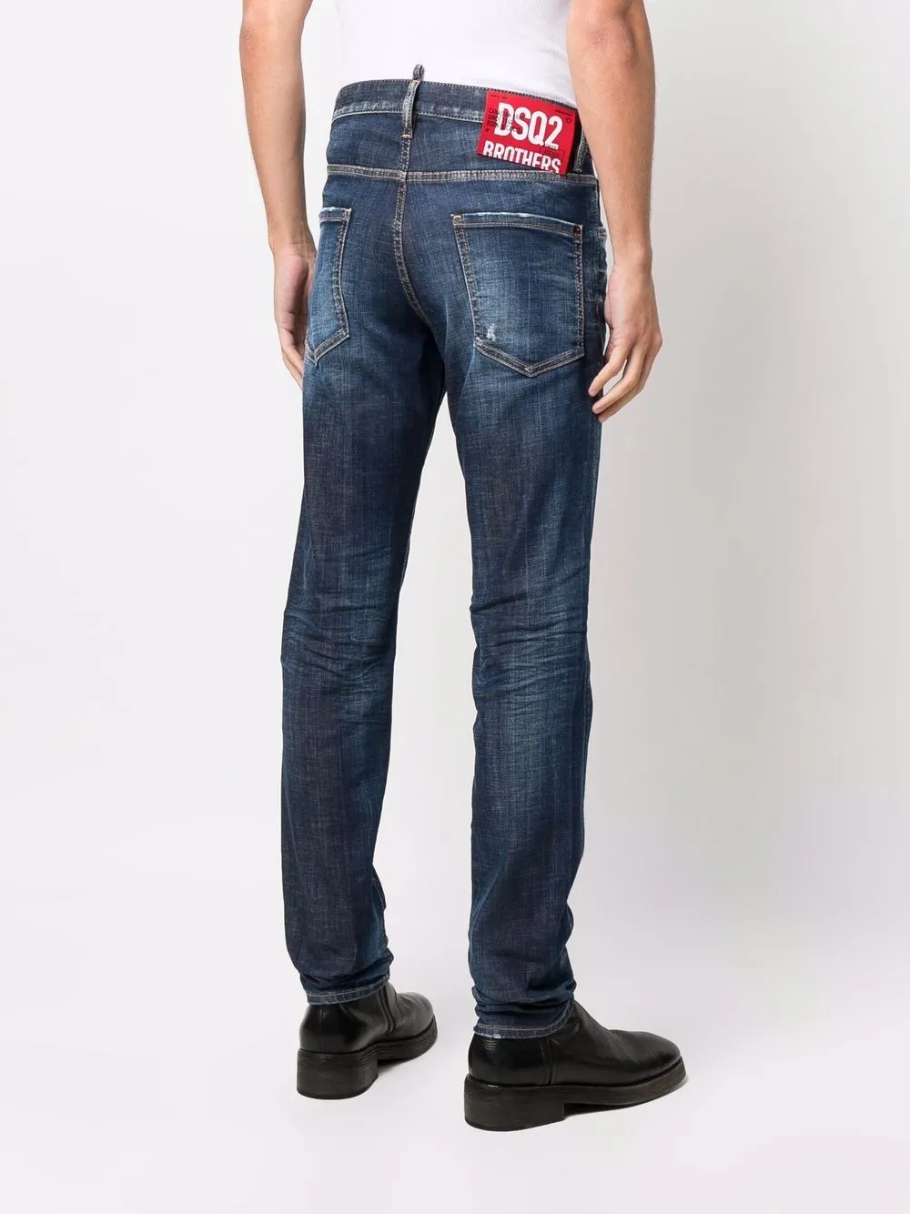 Dsquared2 Faded Effect Skinny Jeans