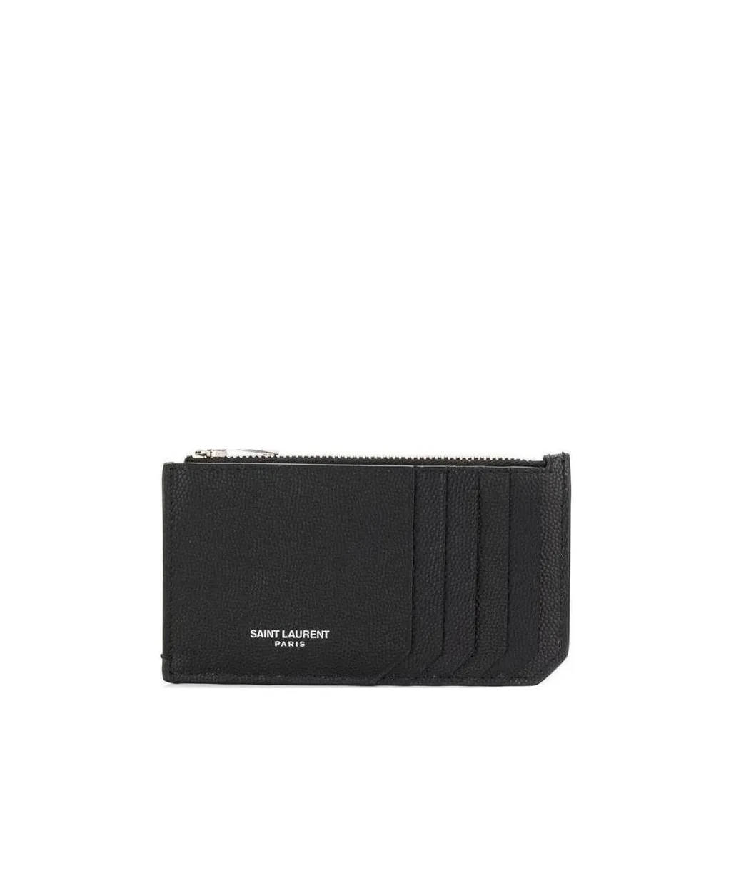 Saint Laurent Fragment Zipped Card Case