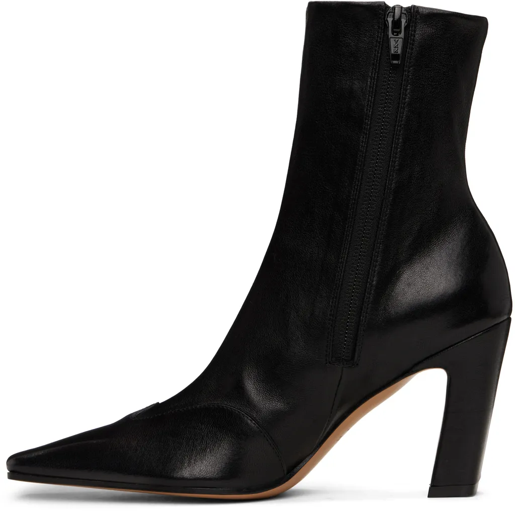 Khaite Nevada Square-Toe Ankle Boots