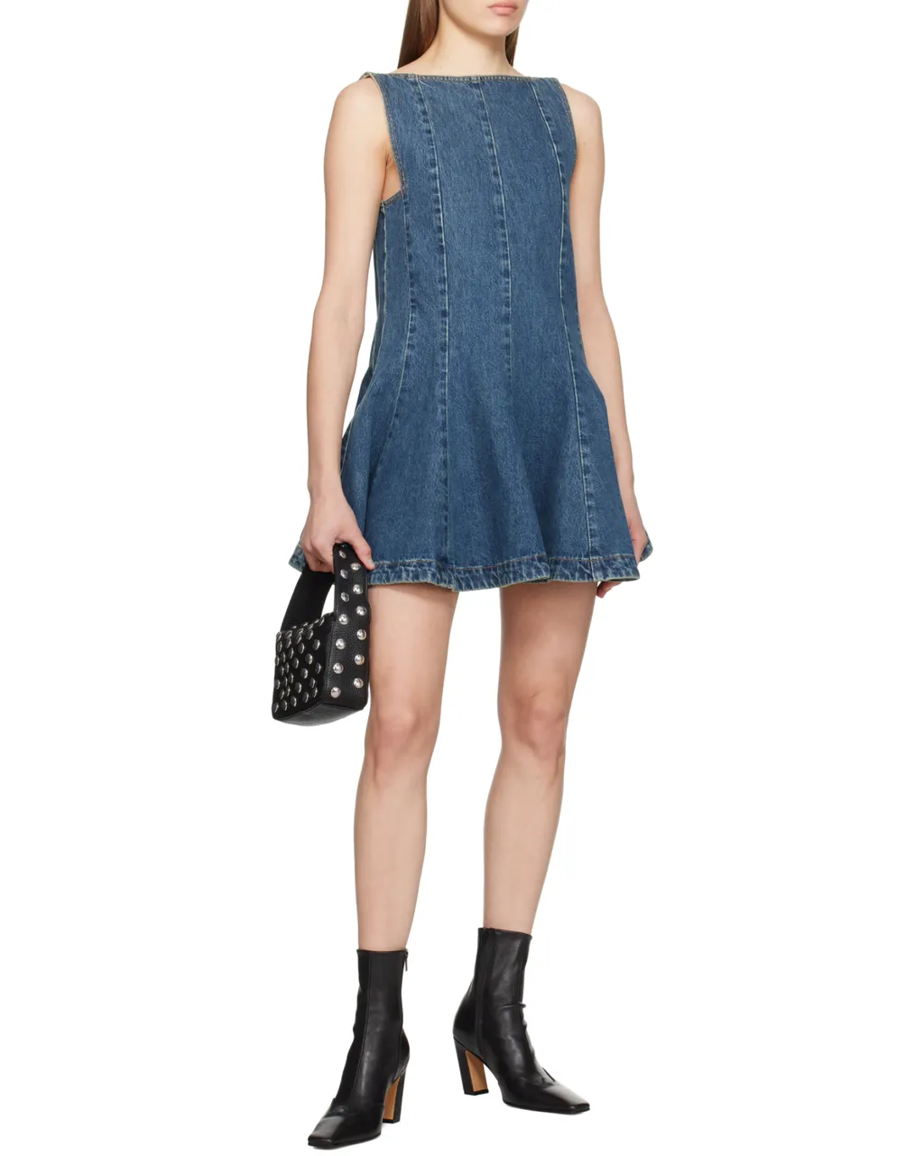 Khaite Nevada Square-Toe Ankle Boots