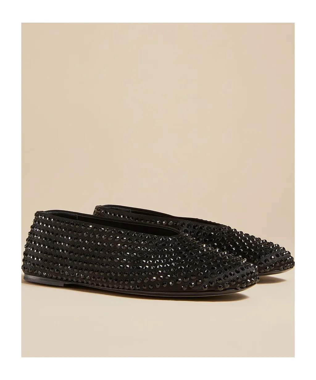 Crystal Inlaid Ballet Shoes