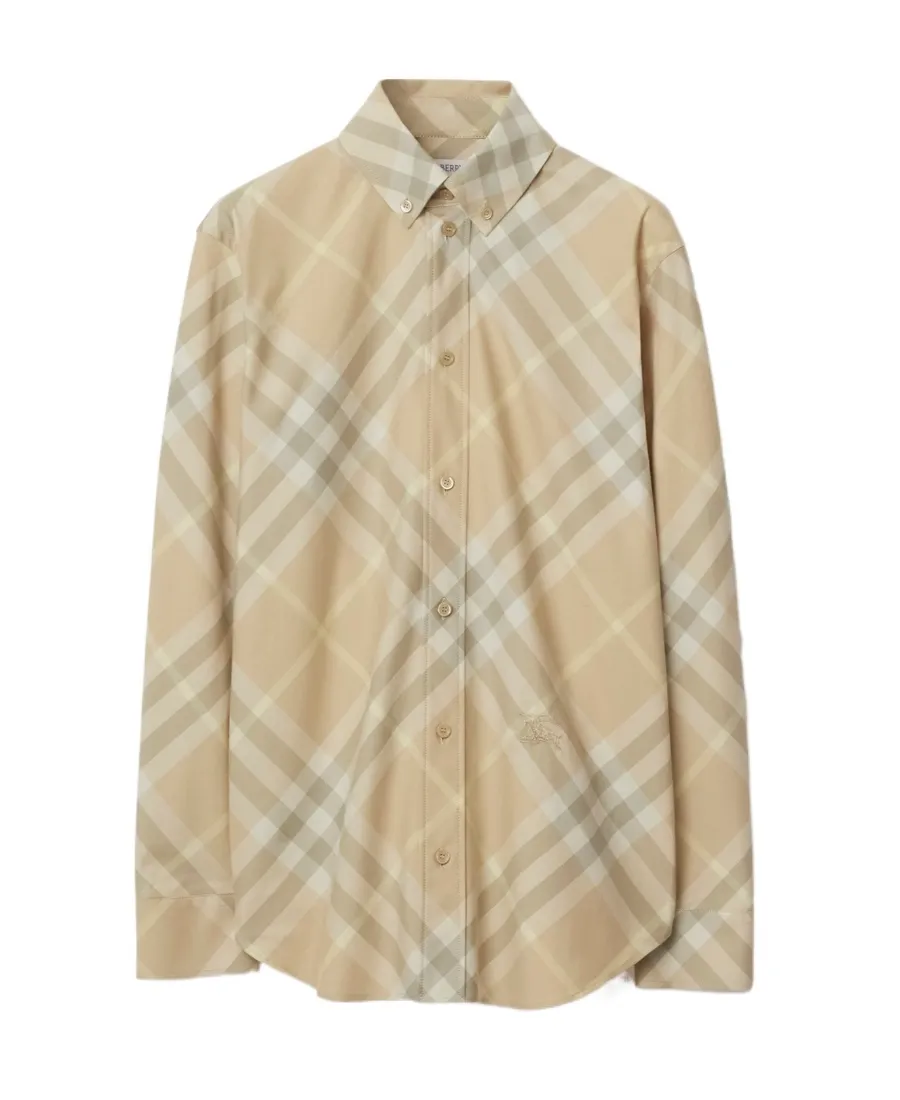 Burberry Long Sleeved Checked Shirt